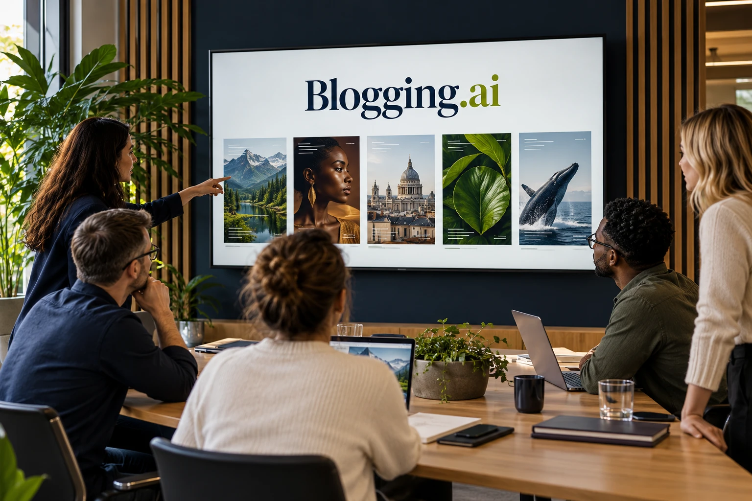 Publishing team discussing specialist publications